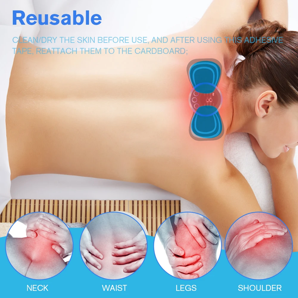 

1Pair/2pcs Body Massager Patch Replacement Silicon Gel Abdominal Muscle Patch Comfortable Harmless EMS Neck Trainer Accessories
