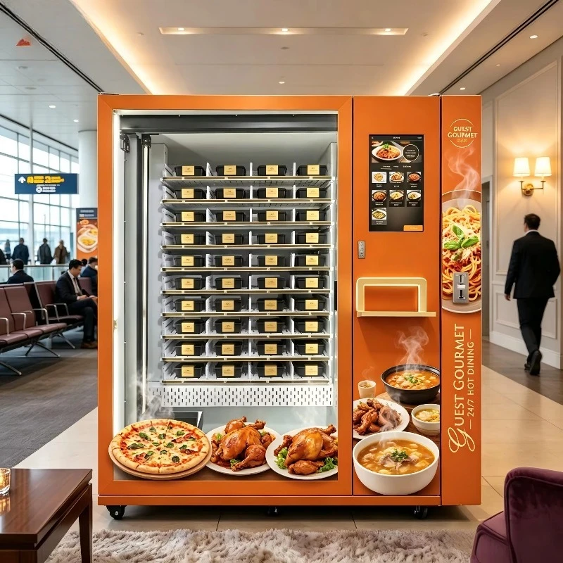 FL Fully Automatic Built-in Microwave Oven Heating Hot Food Vending Machine Has a Refrigeration and Preservation Function