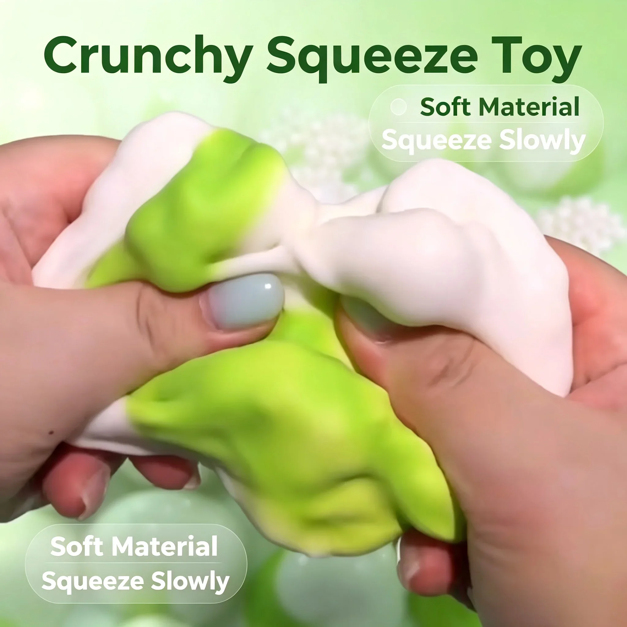 Crispy Crispy Pistachio Squishy Stress Ball Round Blocks Filled ASMR ADHD Fidget Toy Crunchy Squeeze Toy for Gift - Aliexpress Deal