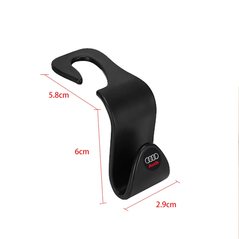1/2pcs Universal Car Seat Hook Multifunctional Storage Hanger for Audi Sline C5 C6 C7 A4 B6 B8 B7 A6 A3 A5 Q3 Wheel Center Caps view 4