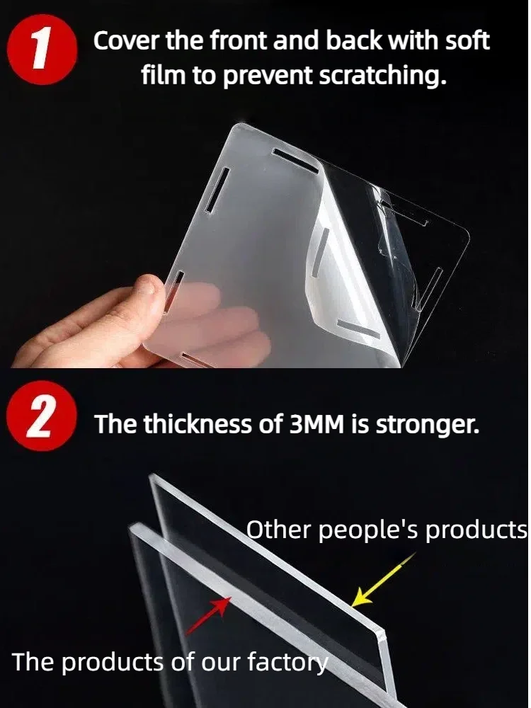 透明アクリルディスプレイケース 76300モデル用、ビルディングブロック防塵コレクションショーケースボックス、サイズ40x35x35cm 厚さ3mm