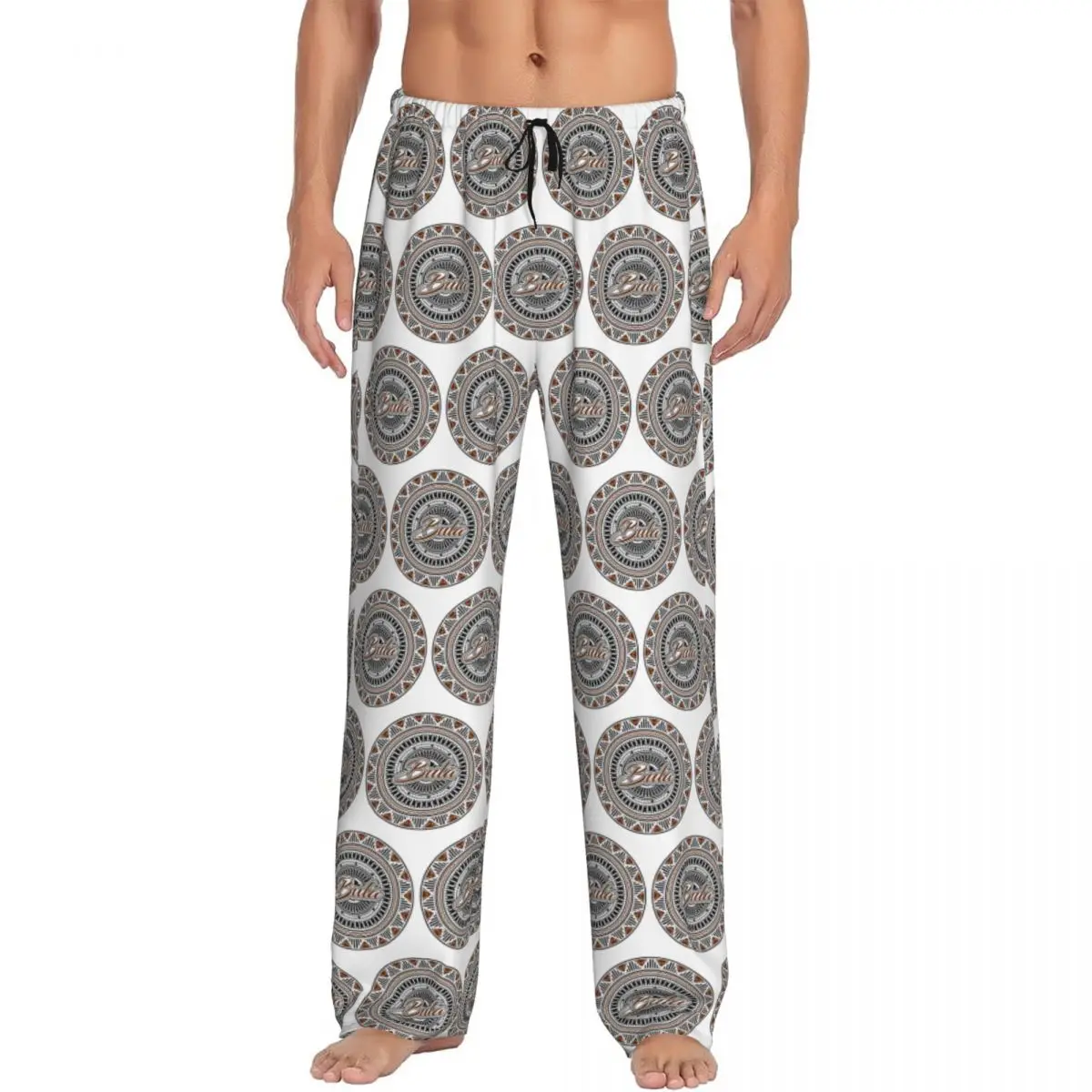 

Custom Fiji Bula Kesakesa Design Pajama Pants Men Sleepwear Sleep Lounge Bottoms with Pockets