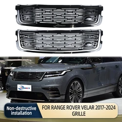 New Front Bumper Grille For Land Rover Range Rover Velar L560 2017 2018 2019 2020 2021 2022 2023 Year Upgrade 2024 Style Grill