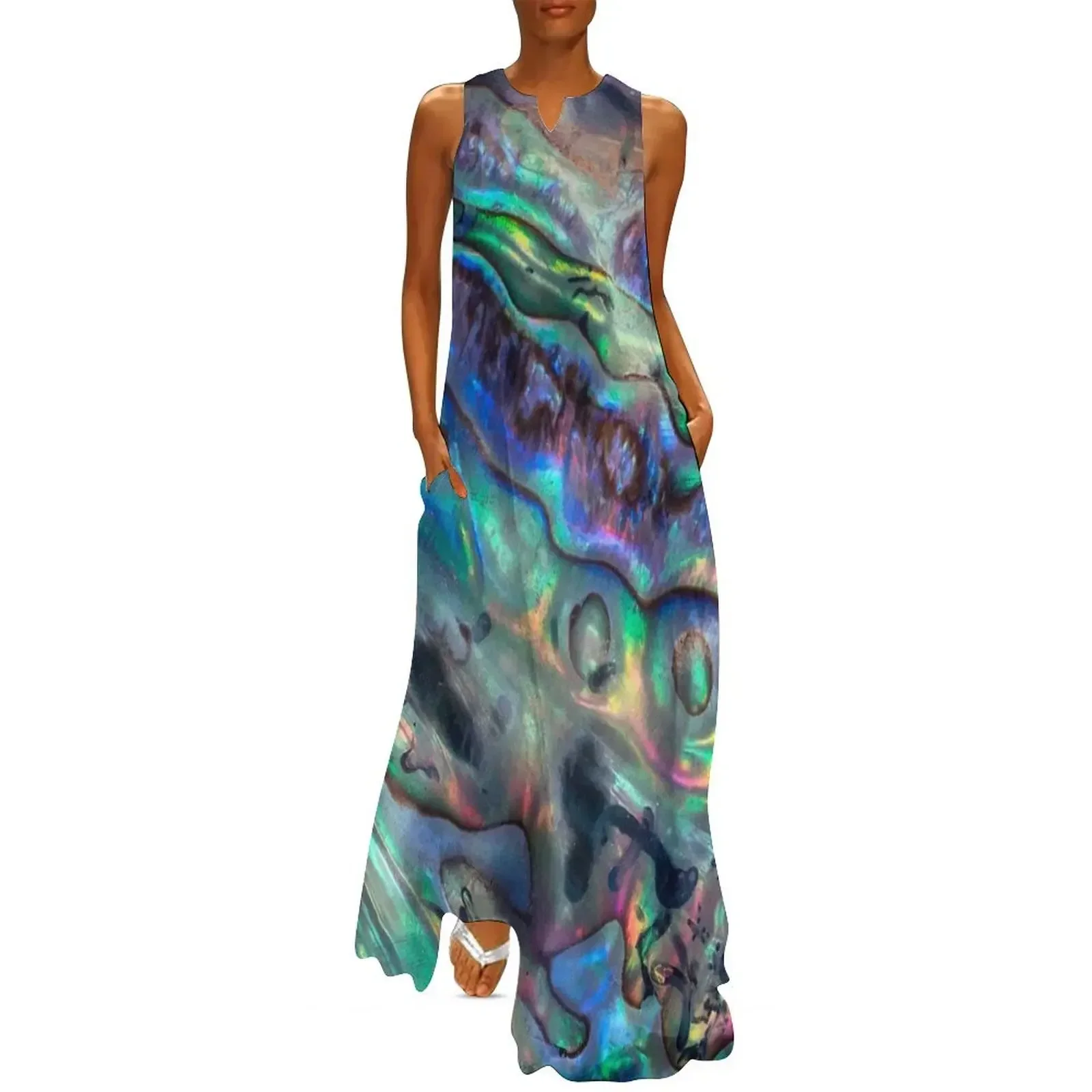 

Paua Abalone Shell Long Dress women's summer dresses 2025 dress for women dresses summer woman 2025 dresses for prom Dress