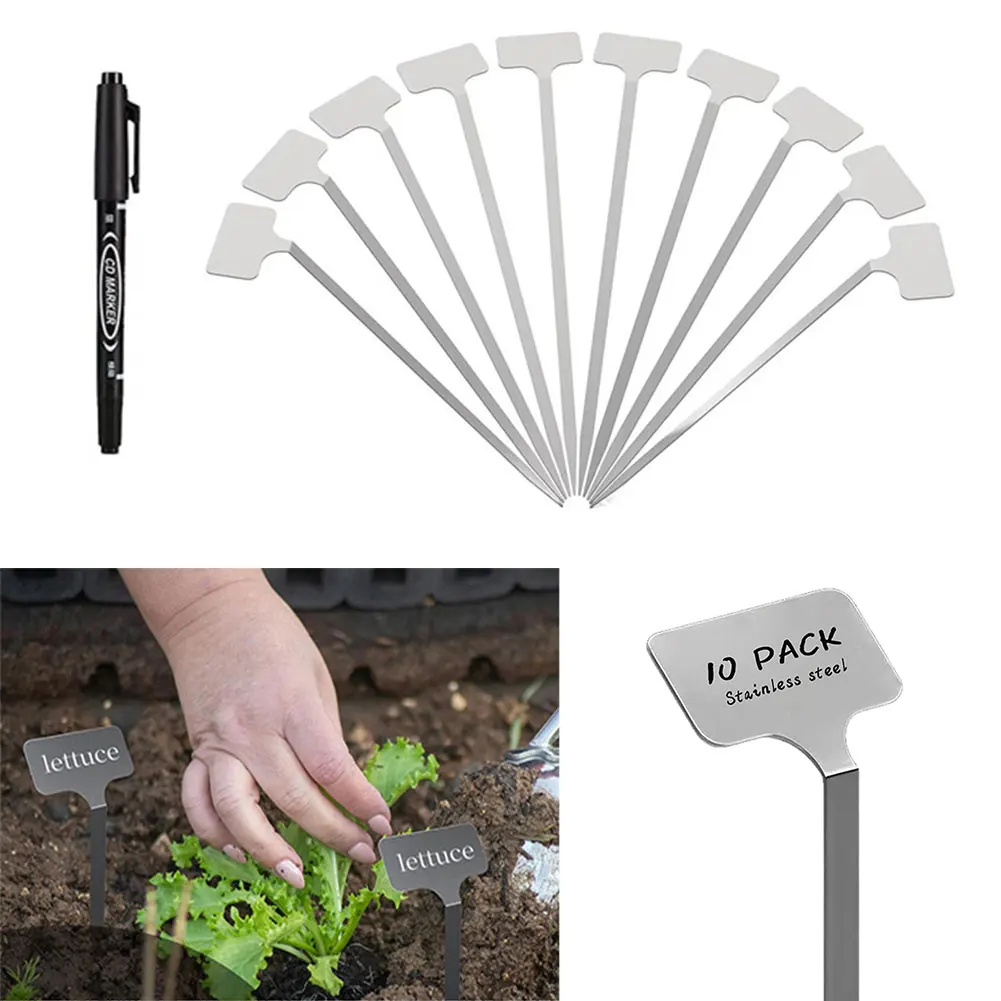 

1Set Metal Plant Labels Weatherproof Garden Stake Tags Planting Gardening Markers for Vegetables Herb Flower Seed Greenhouse