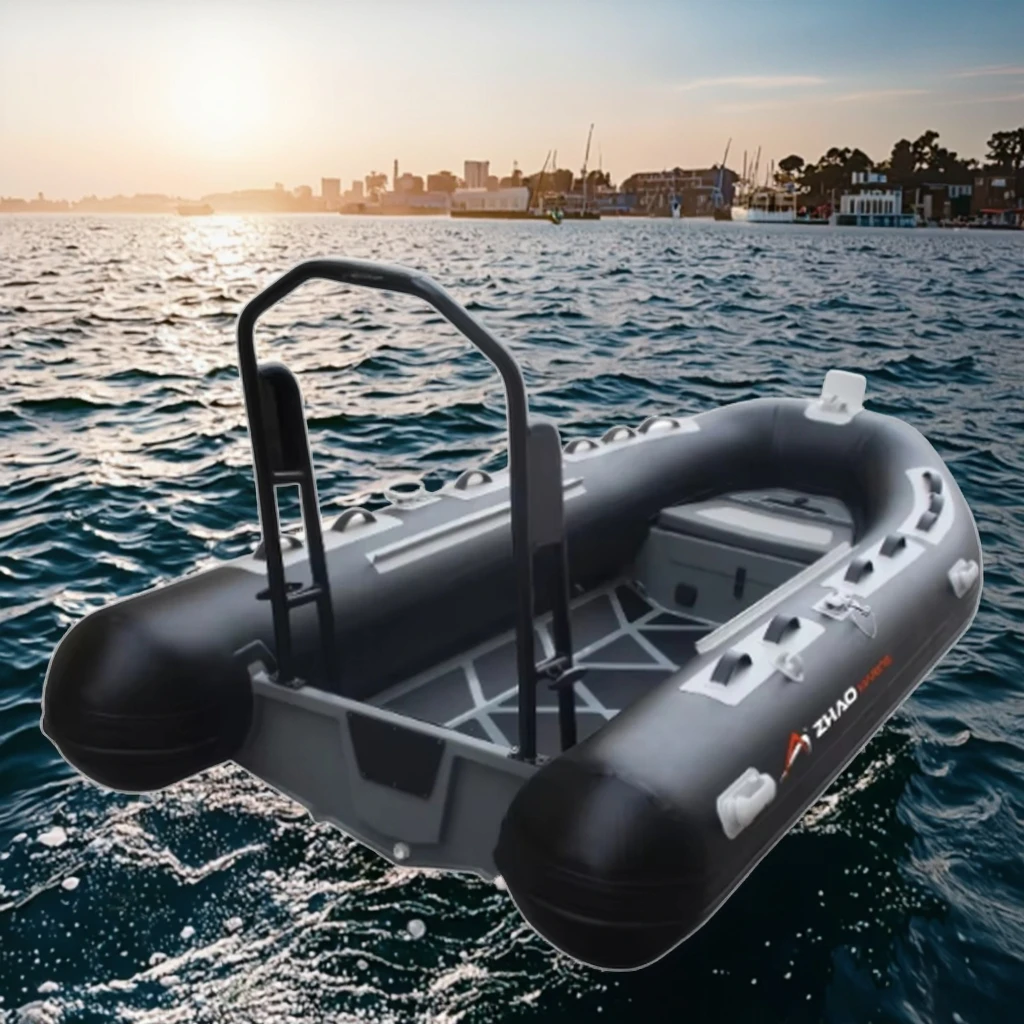 12.8 Feet 3.9m RIB390 Ribgid Inflatable High Buoyancy Sport Fishing Boat Rubber Rescue Tour Boat For Sale