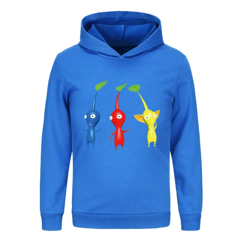 P-PikminS Hoodie Children Spring Autumn Kids Long Sleeve Coats Boys Pikmine Sweatshirt Girls Casual Clothes