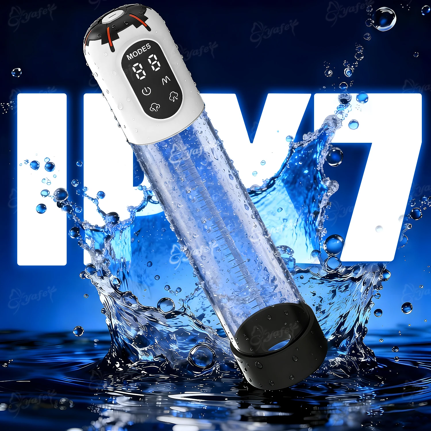 Electric Penis Pump Adult Sex Toys for Men Water Pump Penis Erectile Extender 4 Training 3 Suction Modes 6 Penis Ring 3 Sleeves - Image 5