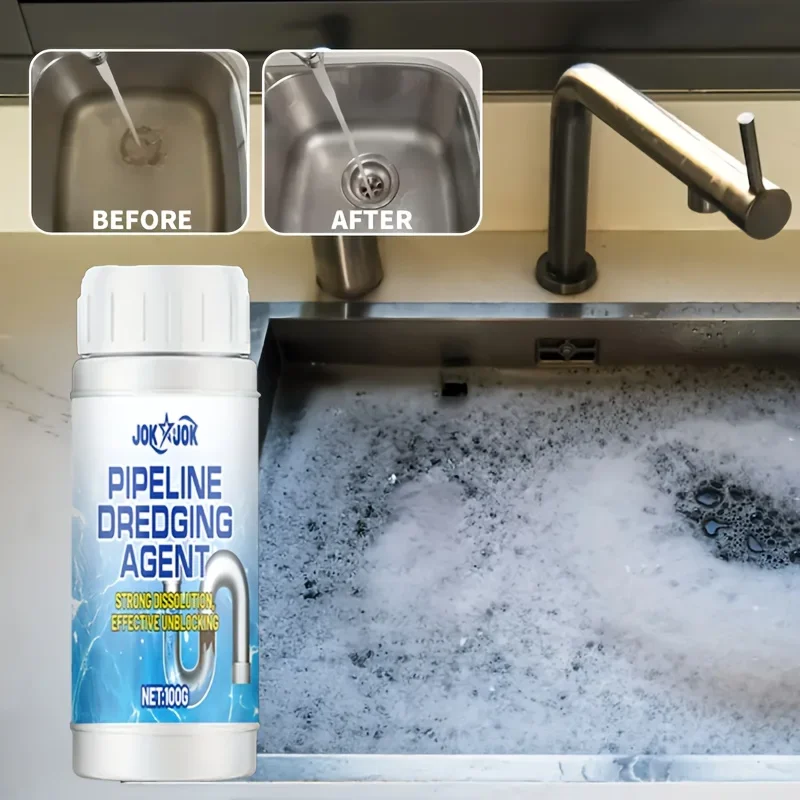 

100 г средство для выемки трубопровода, быстрая фиксация, очиститель канализации, современный дизайн для туалетов, раковин, душа, металлических труб из ПВХ