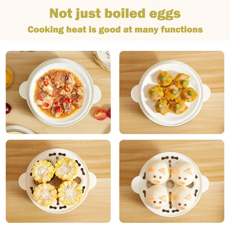 Multifunctional Stainless Steel Egg Steamer - Small Automatic Breakfast Maker