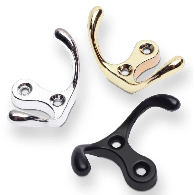 4pcs Clothes Hooks, Hanging Clothes Hats, Wardrobe Hooks, Wall Hanging Hooks Behind Doors image 6