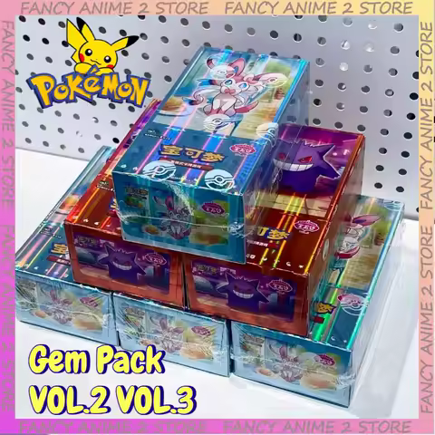 100% Original Anime Pokemon Gem Pack Vol.3 Vol.2 Cards Pokemon PTCG Trading Gem Bags Collected Game Cards Toys Birthday Gifts