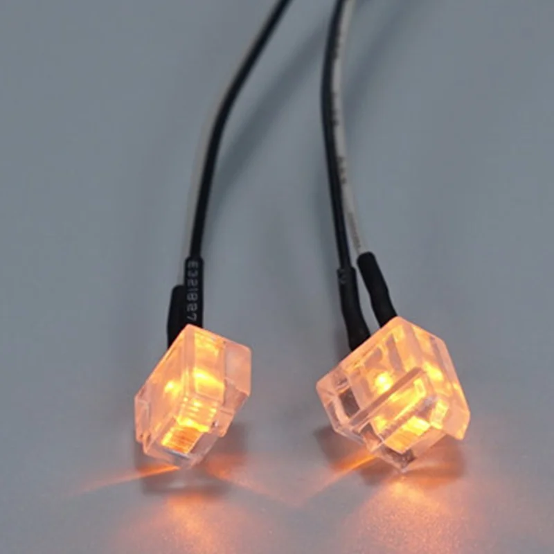 JUWUBA LED 3V Foot Pedal Turn Signal Turn Signal Upgrade Accessories for 1:14th Scale Tamiya RC Truck for SCANIA R620 R470