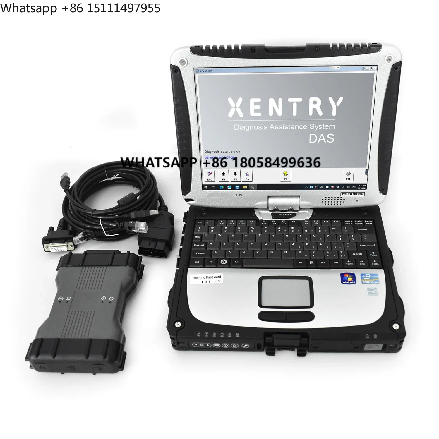 New Generation for Mercedes Benz Newest Car Xentry VCI Update Online Free Software SSD for New and Old Car+Cf19 Laptop
