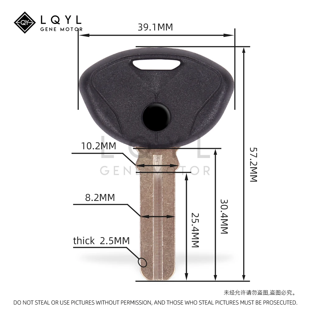 LQYL llave en blanco para motocicleta, reemplazo de llaves sin cortar para BMW F650GS, F800GS, S1000RR, F650, F800, R1200, R1150, R, ST, RT, GT, K1200R, K1300GT