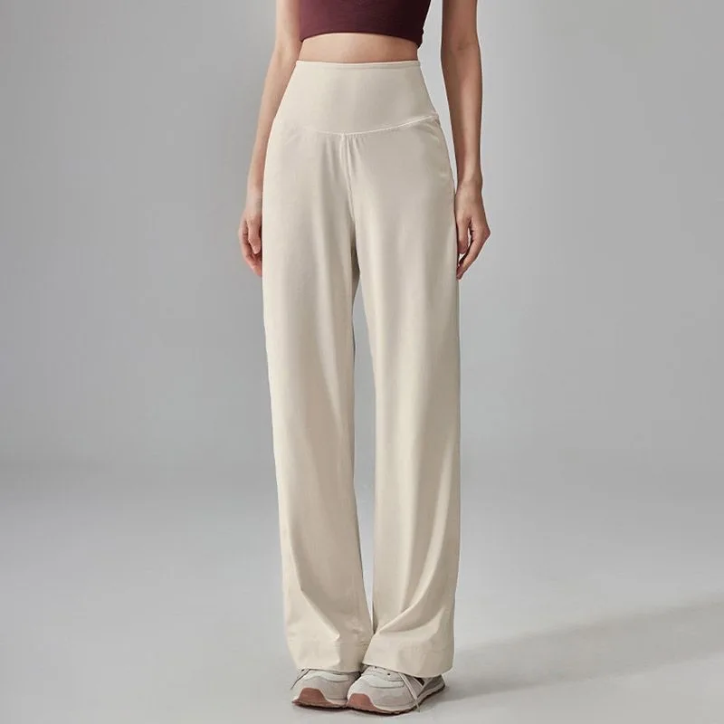 Wide Leg Pants Woman Womens Summer Modal Drawstrings Oversize Resort Femme Lightweight Softshell Quick-Drying Versatile Stretchy