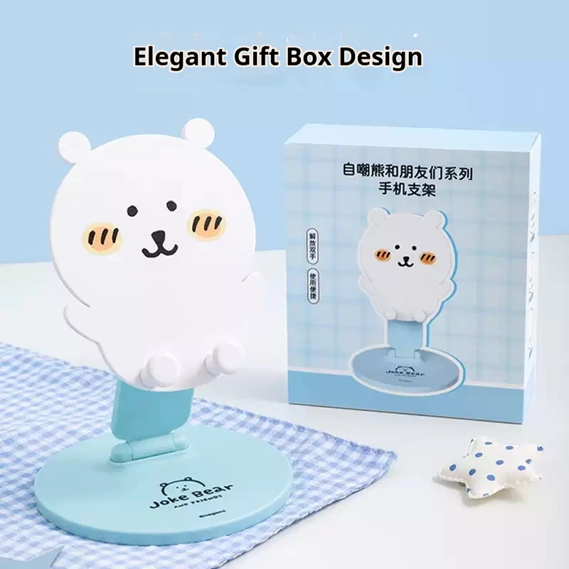 Joke Bear 2026 New Foldable Phone Stand Joke Bear And Friends Series Adjustable Desktop Holder Decor Anime Peripheral Gifts