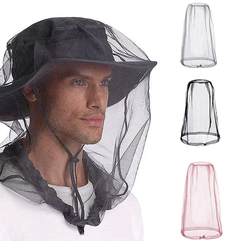 Mosquito Head Net Mesh, Bug Net For Head Mosquito Face Net For Outdoor Hiking Camping Fishing Mosquito And Insert Protection