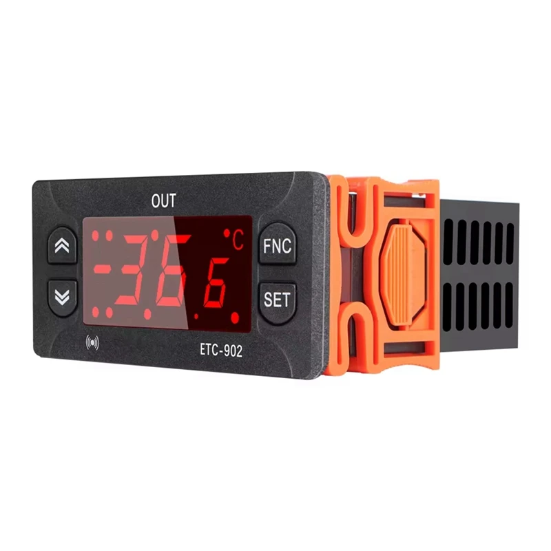 ETC-902 220V AC Controlador de temperatura digital Termostato Termorregulador Incubadora com sensor de alta precisão
