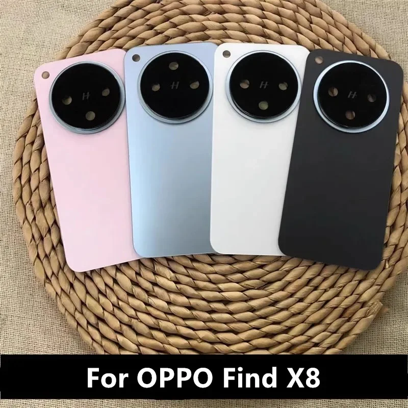 

Корпус X 8 FindX8 для OPPO Find X8, задняя крышка аккумулятора, ремонт, замена задней крышки дверного телефона + объектив камеры CPH2651 PKB110