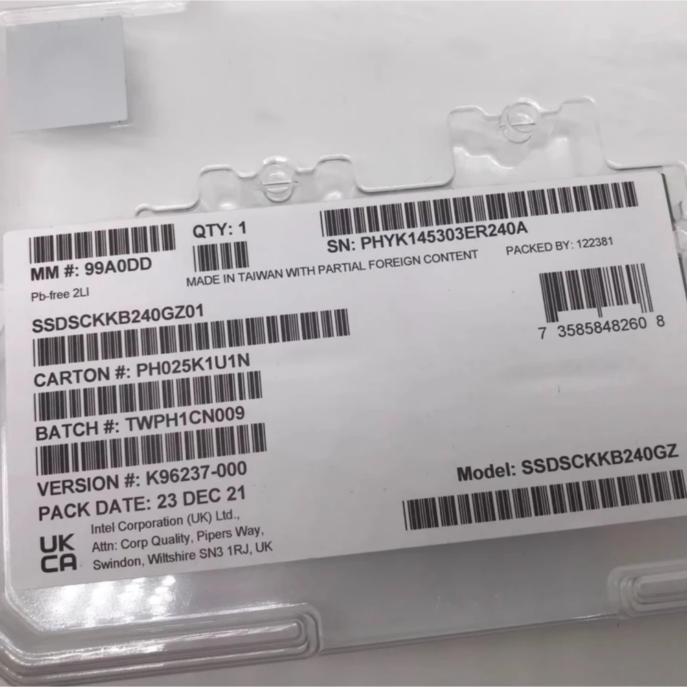 S4520 240G interface: M.2 2280 SATA NGFF protocol enterprise solid state drive suitable for Intel computers