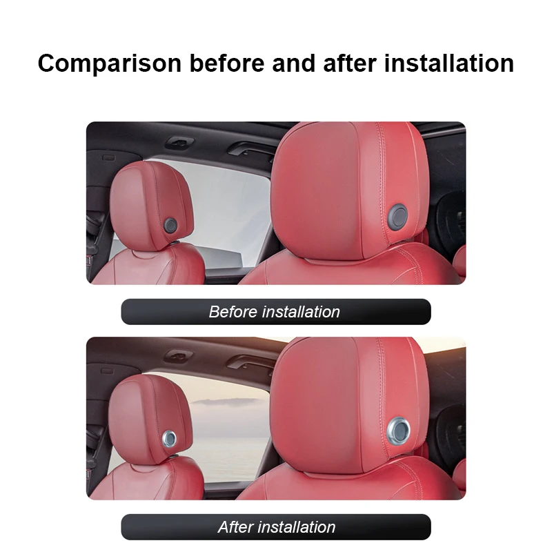 Car Seat Headrest Adjustment Button Decoration Ring For Porsche Cayenne Macan Interior Styling Modification Accessories