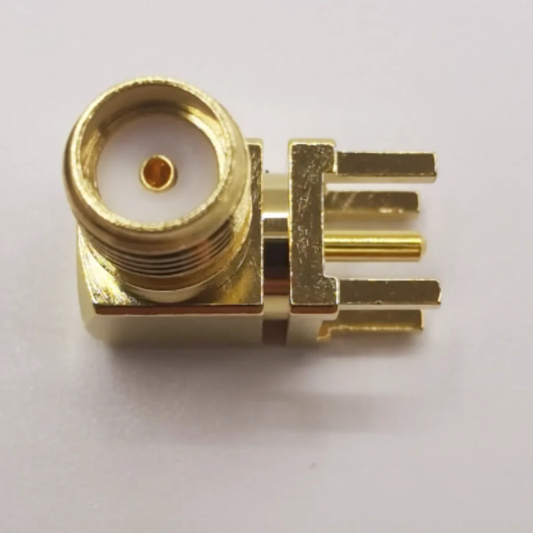 5PCS/LOT SMA-J-P-H-RA-TH1 50 Ohm RF Coaxial Connector 20Ghz Gold Plated