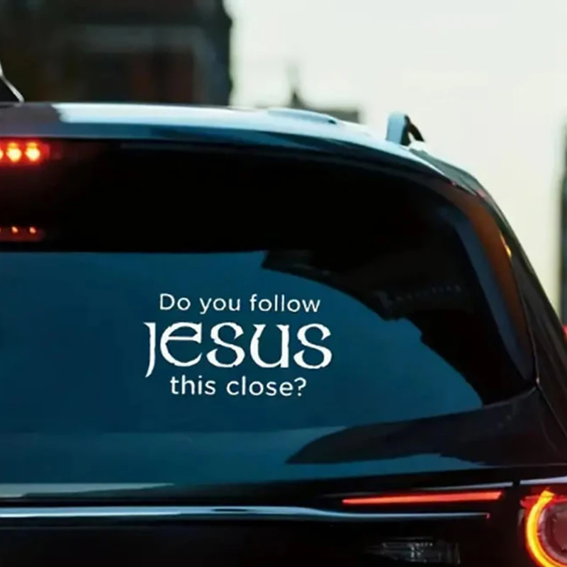 [MS]DO YOU FOLLOW  THIS CLOSE? Funny Car Stickers For MotorcycleVehicle Paint Window Wall Cup Toolbox Guitar