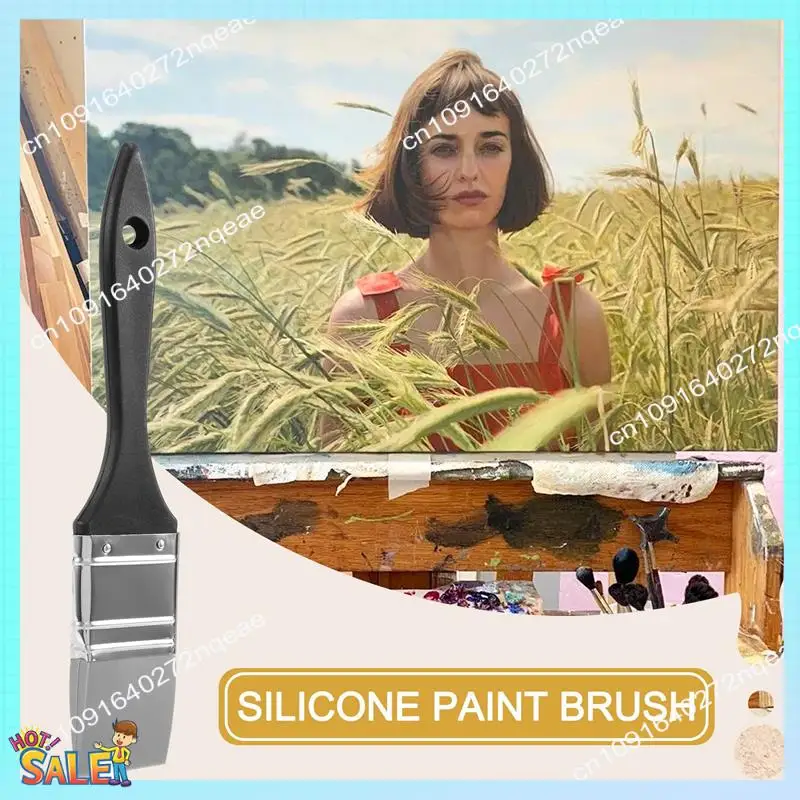 

N08R Силиконовая кисть для формирования цвета Широкая твердая плоская силиконовая кисть для рисования Гибкий инструмент для рисования на акриловой и водной основе