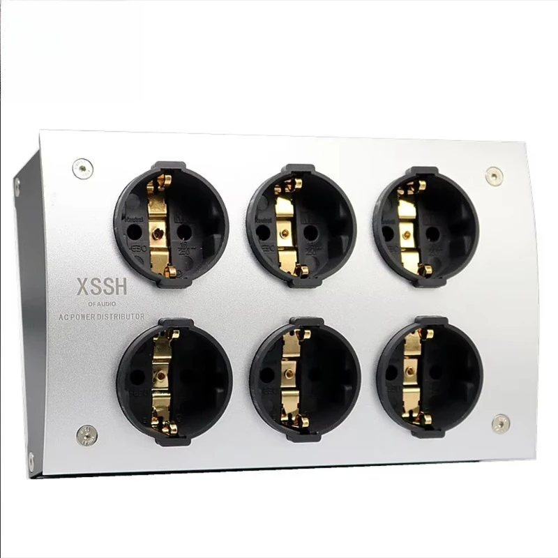 Audio E-TP60 FI-E30 EU Shuko Euro AC Power Distributor 125V-250V 16A 16amp IEC Inlet Electrical Plug Socket Outlet