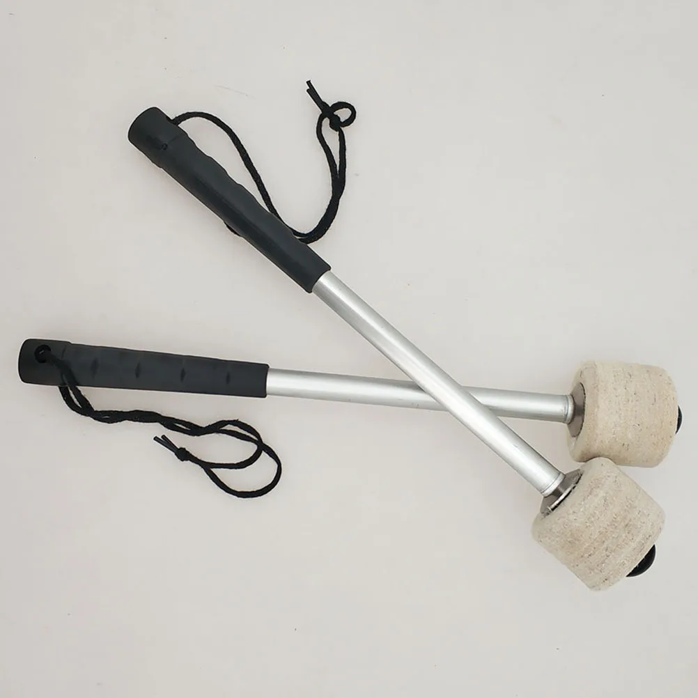 

2Pcs Metal Drum Mallets for Bass Drum Percussion Accessory Heavy Duty Stick Lightweight Strong Build Professional Marching Band