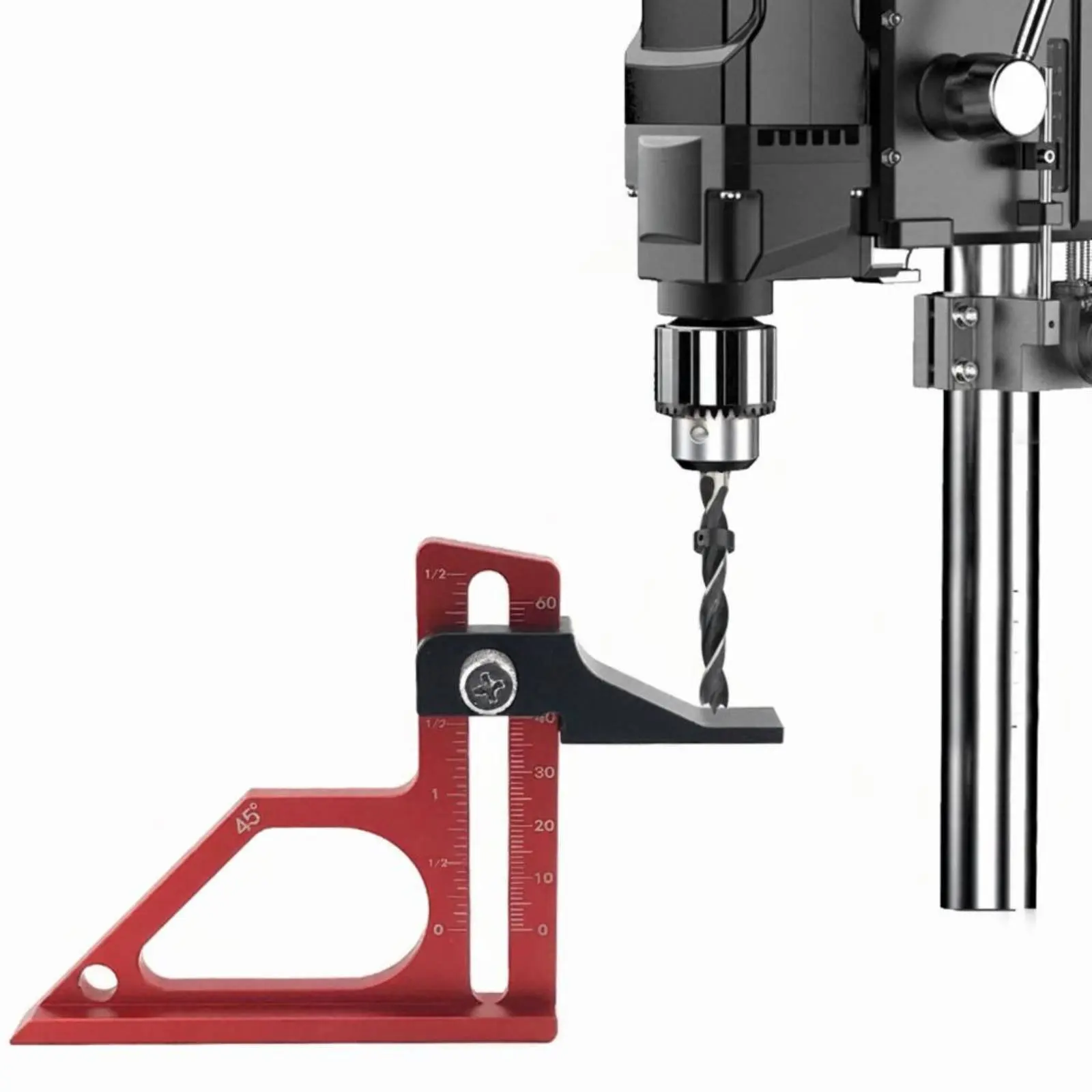 

Saw Blade Height Gauge Aluminum Alloy Router Bit Height Gauge Depth Measuring Ruler Secure Locking Wide Base for Carpenters
