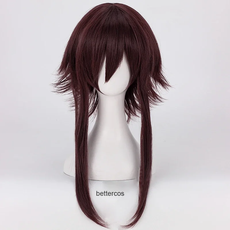 KonoSuba God's Blessing On This Wonderful World Megumin Cosplay Wigs Dark Red Brown Heat Resistant Synthetic Hair Wig   Wig Cap