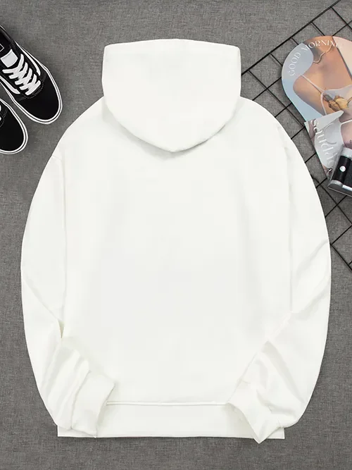 Women's Soft Cotton Hooded Pullover Featuring Happy Camper Slogan Design, Daily Comfort Wear For Outdoor,Ideal Easter Gift.