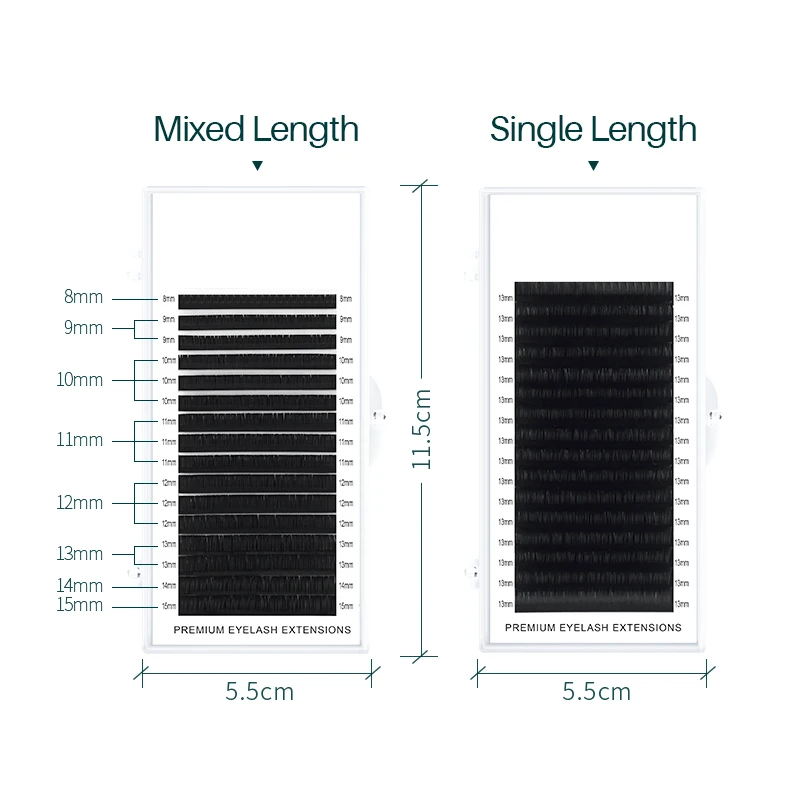 H&L SINCE 1990 16Rows 0.05 0.07 0.10 Thickness Individual Eyelash Lashes For Professionals Soft Mink Maquiagem Cilios