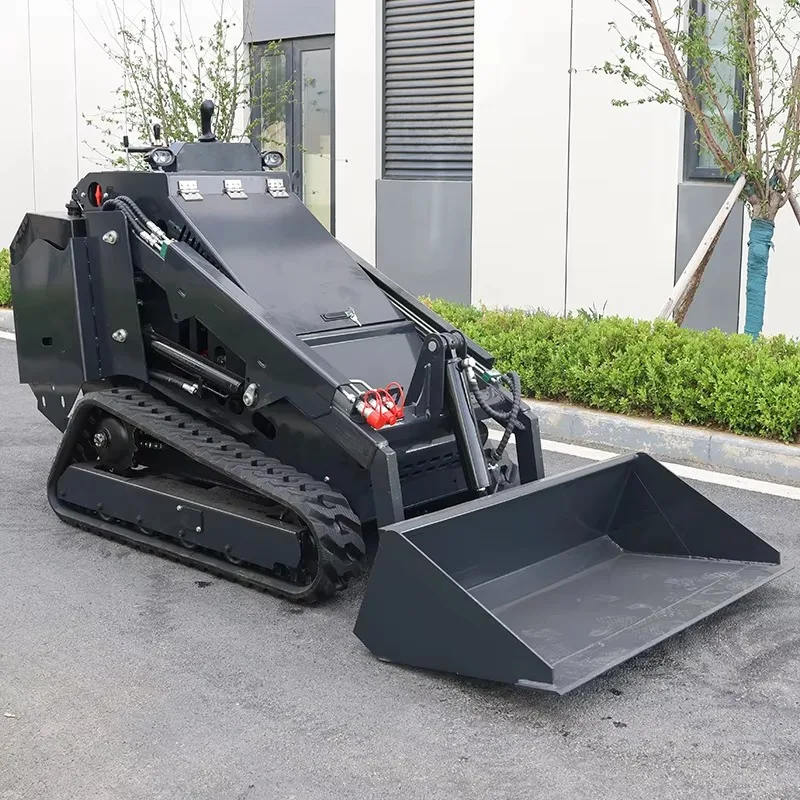 

Factory Direct Sales 450KG diesel Dingo Wheel Telescopic Loader Mini Skid Steer with Attachments