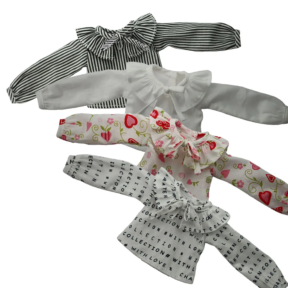 

Одежда для кукол. Модная кружевная рубашка в клетку с принтом, подходит для кукол Blyth Azone OB22 OB24. Подарок для девочки.