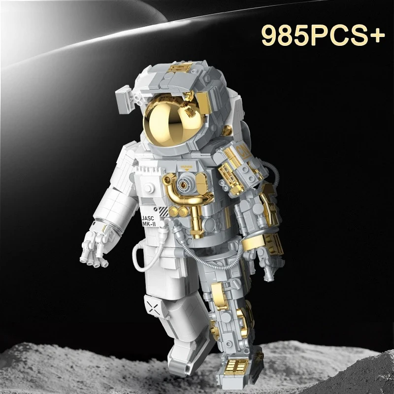 

Technical Creative Space Aerospace Figures Model Building Block Spaceman MOC Assemble Space Astronaut Bricks Toys For Kids Gifts