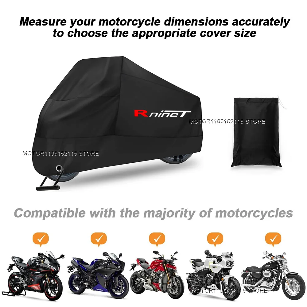 Motorcycle Cover UV Protection Dustproof Snowproof Outdoor Waterproof Motorcycle Rain Cover For BMW R nineT Rninet 5
