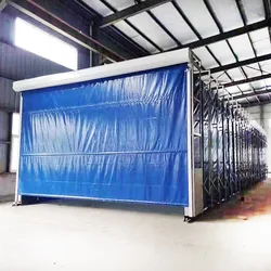 Mobile Collapsible Retractable Spray Paint Booth for Large Parts Spray Painting Room 20m Scalable Sanding Booth