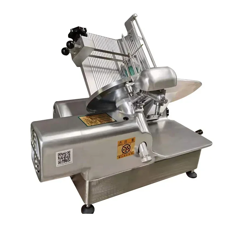 Stainless steel fat beef planer, hot pot shop mutton roll meat cutter, single motor automatic frozen meat slicer