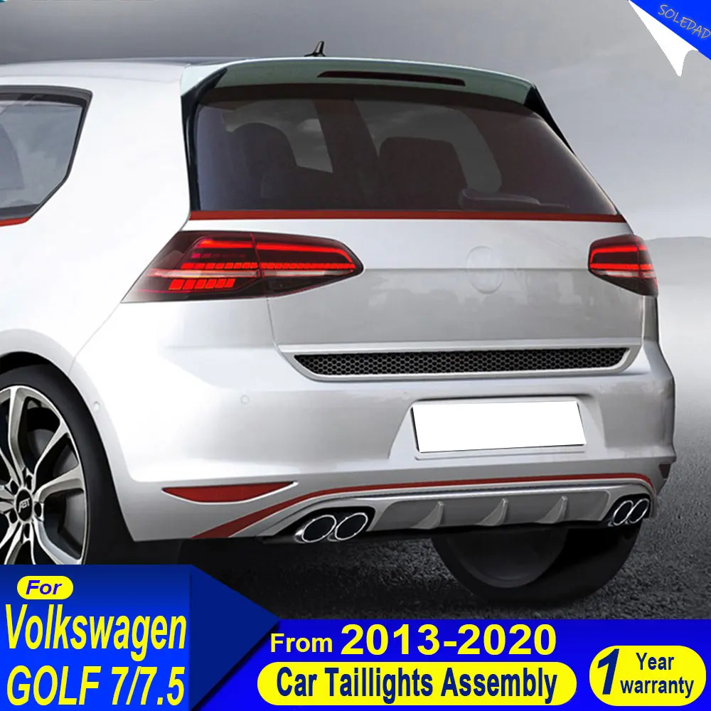 Car Taillight For VW Golf 7 golf 7.5 Taillight 2013-2020  latest Styling LED DRL Brake reversing light Car Accessories Modified