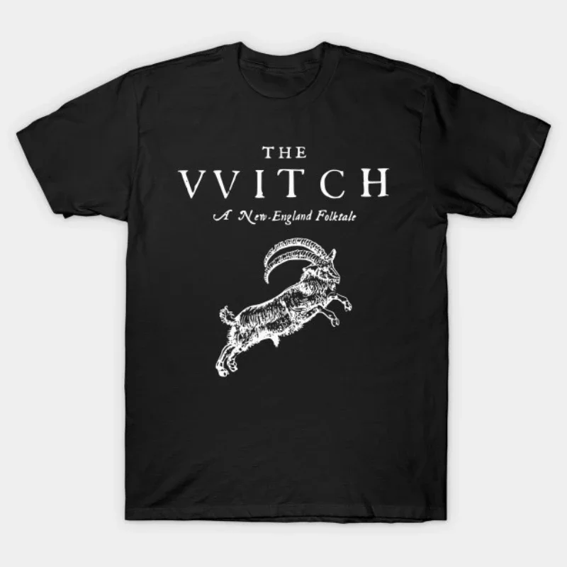 

Новая английская футболка с изображением сказки The VVITCH. Новинка, Мужская футболка из 100% хлопка с коротким рукавом и круглым вырезом, повседневный мужской топ