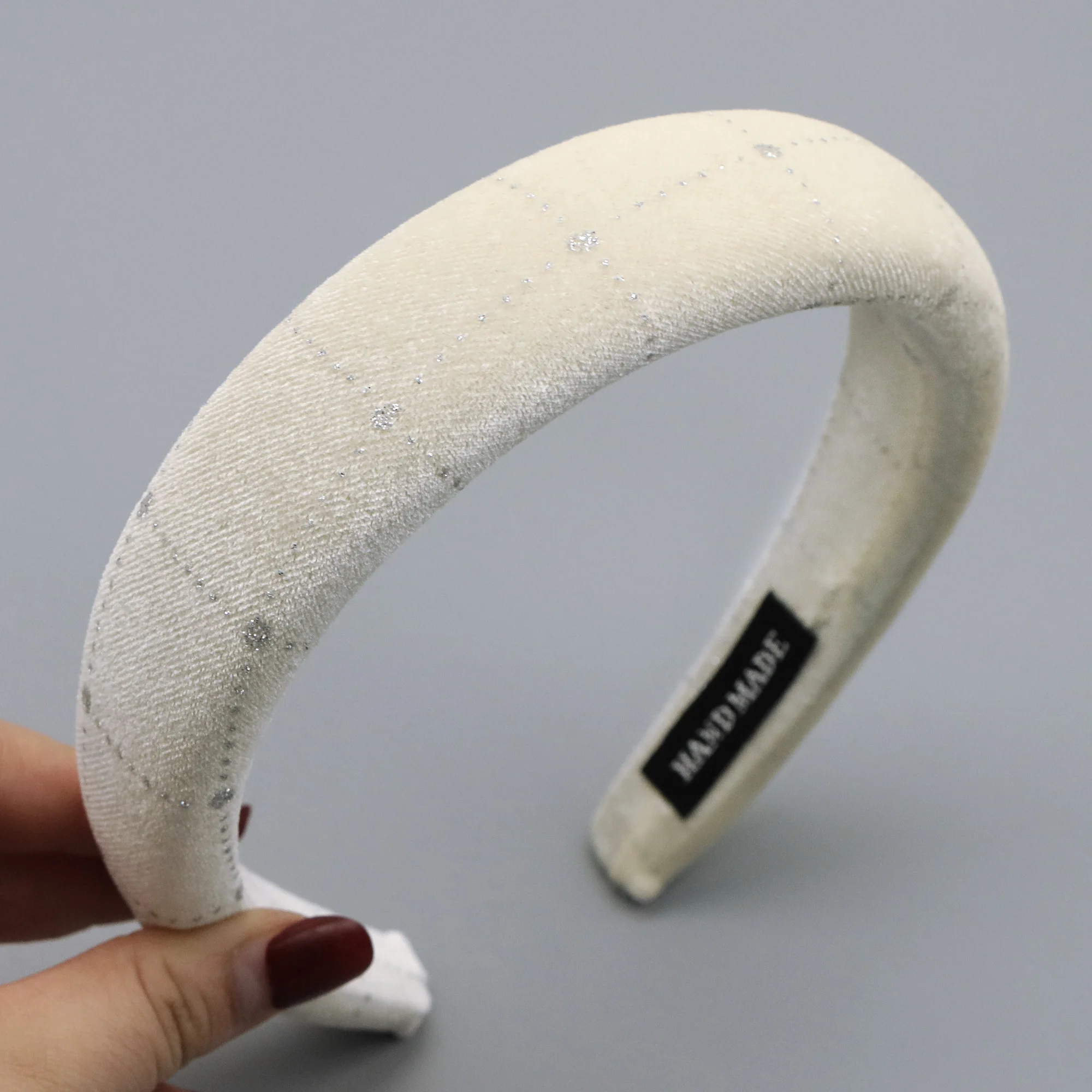 1pc dot velvet Headband, Hair Accessory for Everyday Fashion in Europe And America, Featuring a Easy Yet Sophisticated Style
