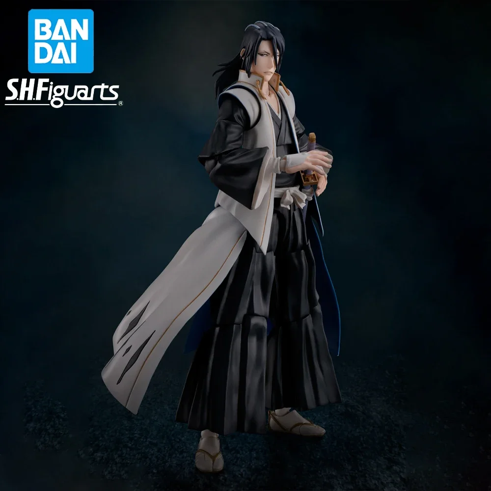 In Stock Original Genuine BANDAI SHFiguarts BLEACH Kuchiki Byakuya Action Figure Anime Model Collectible Boxed Doll Toy Gift