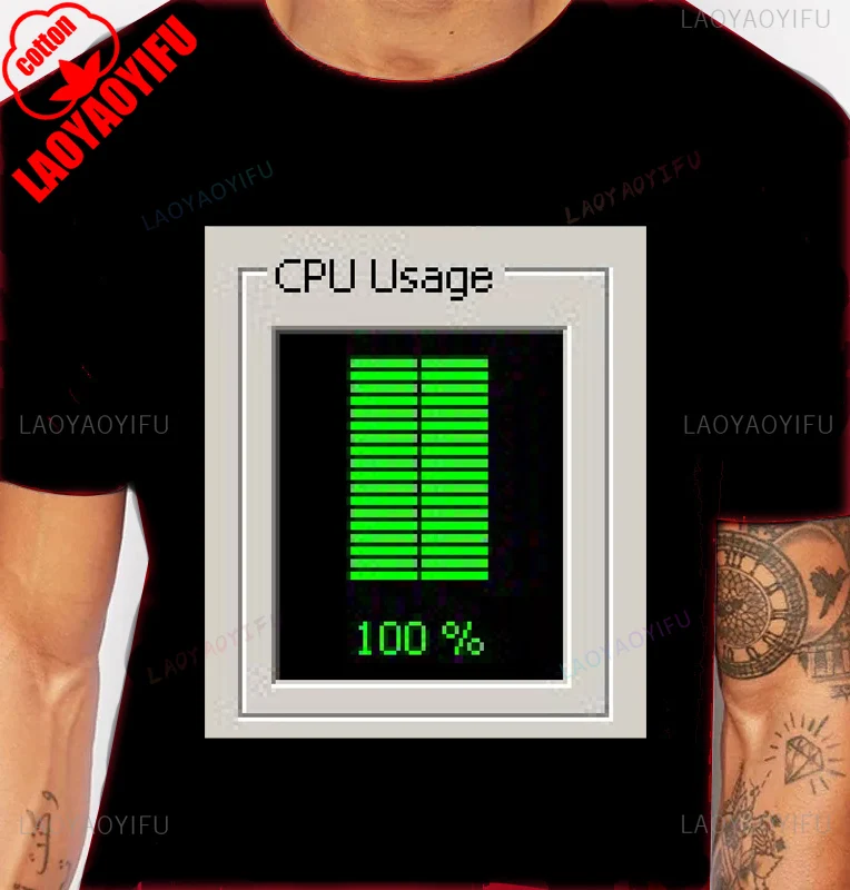 تي شيرت رجالي صغير محب نمط ويندوز شعار طباعة تي شيرت كاجوال موضة فضفاضة مريحة قطن تي شيرت كل شيء مع قاعدة #6