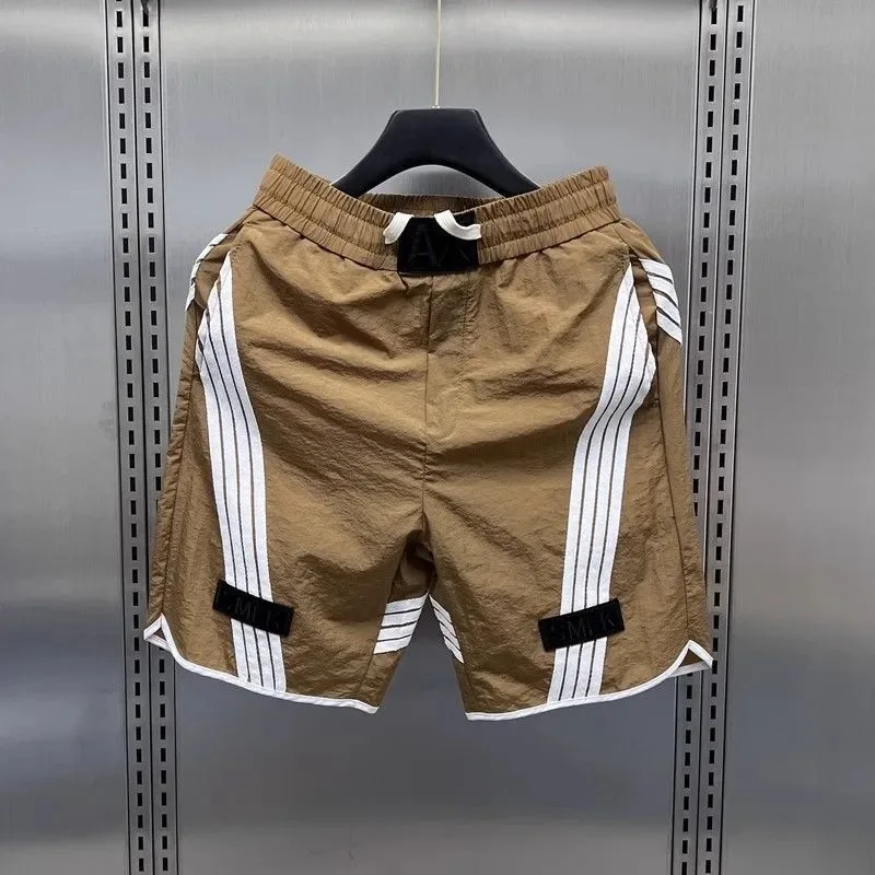 

American Sle Four-Quarter ort Pants Men's Summer Qui Dry Thin Running Sport Five-Quarter Mid-Pants Youth Active Life