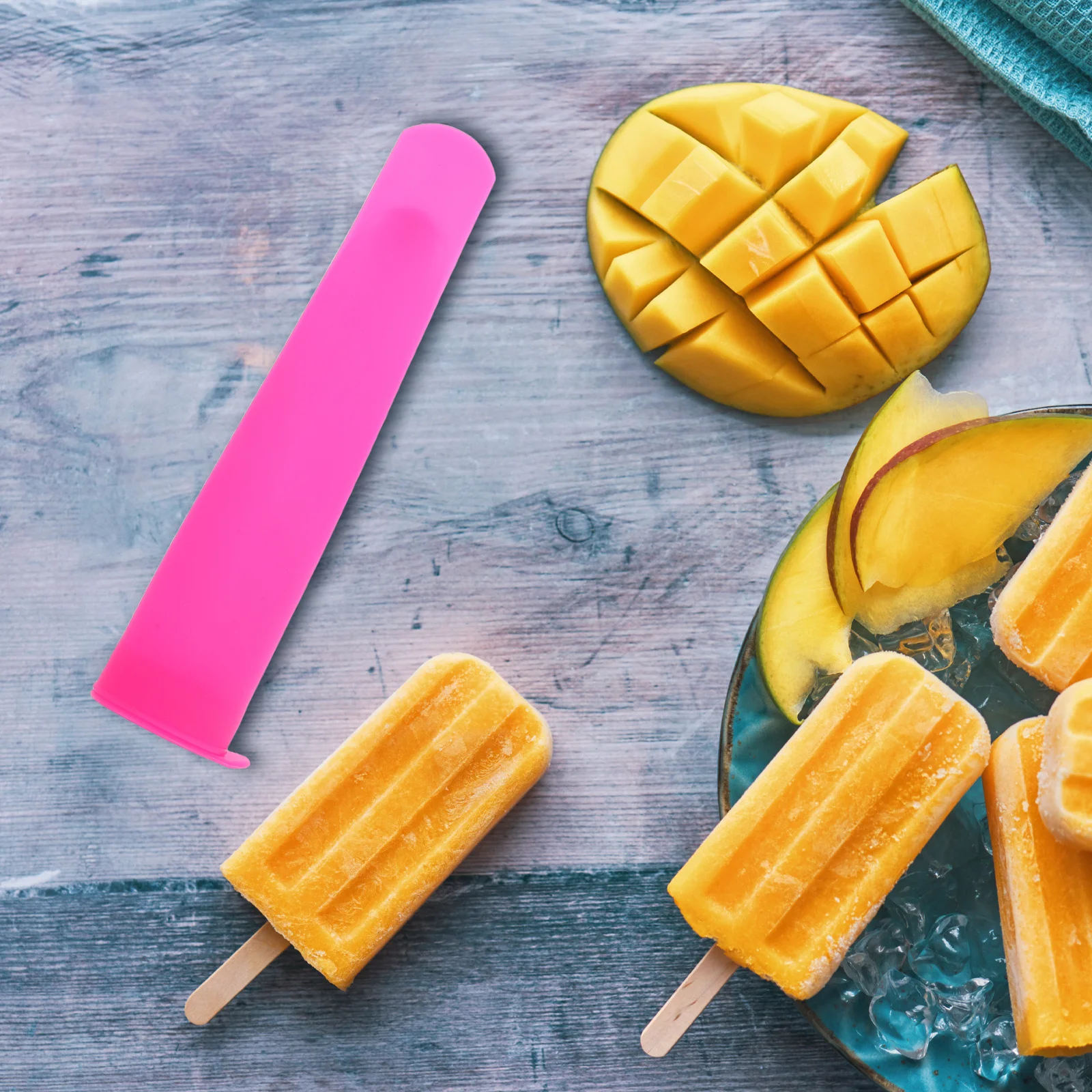 

1pcs Silicone Mold Reusable Ice Rod Maker For Diy Treats Ice Cream Jelly Dessert Tube Stick Craft Kitchen Tool