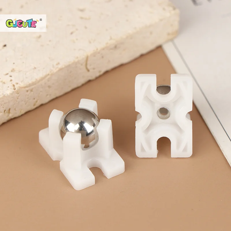 Rueda Universal de bola de acero, 2 ruedas para chasis de coche inteligente UNO, Bull Eye, ruedas universales de nailon MBOT N20, 1/2 Uds.