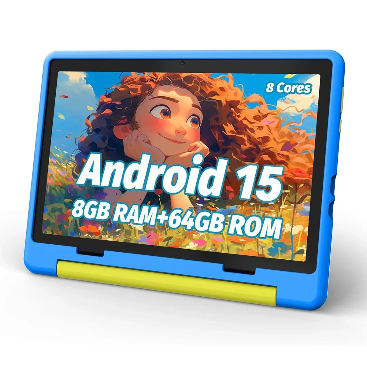 Uero kt1016 criança tablet 10.1 polegada android 14 octa núcleo 8gb ram 64gb rom 1tb expandir wifi bluetooth presente das crianças software